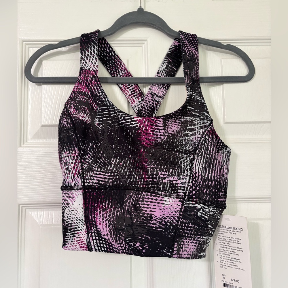 Lululemon Beat the Heat size 6 bra special edition NWT